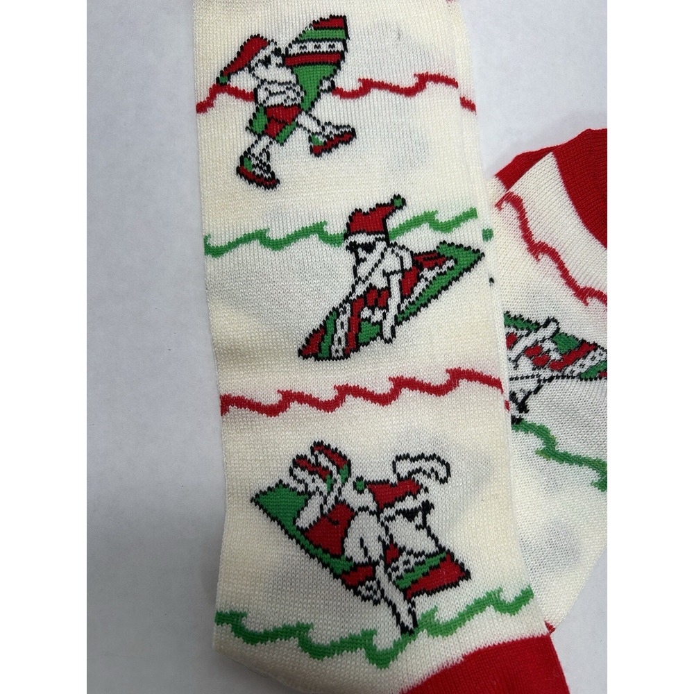 Surfin Santa men's dress socks 1 pair‎ NWOT with flaw - Picture 2 of 6